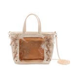 ベージュ | ギンガムレースアップミニぬいショルダー | WEGO【WOMEN】