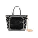 ブラック | ギンガムレースアップミニぬいショルダー | WEGO【WOMEN】
