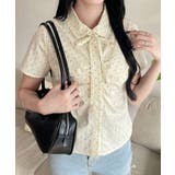 アイボリードット | ギャザーデザインシャツ | WEGO【WOMEN】