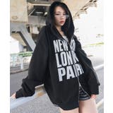 ブラック | ロゴBIGZIPパーカー | WEGO【WOMEN】