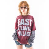 ワイン | フェイクレイヤードグラフィックT(LS) | WEGO【MEN】