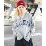 杢グレー | グラフィックBIGZIPパーカー | WEGO【WOMEN】