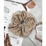 ブラウン | Lラメレオパードシュシュ | WEGO【WOMEN】