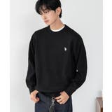ブラック | U.S.POLO ASSN.クルーネックPO | WEGO【MEN】