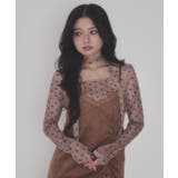 ブラウン | ドッドシアートップ | WEGO【WOMEN】