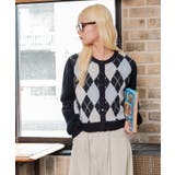 アーガイルフラッフィーカーディガン | WEGO【WOMEN】 | 詳細画像8