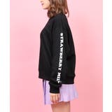 【WC】イチゴミルクロゴスウェット(トレーナー) | WEGO【WOMEN】 | 詳細画像3