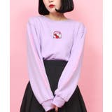 Lパープル | 【WC】イチゴミルクロゴスウェット(トレーナー) | WEGO【WOMEN】
