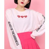 ホワイト | 【WC】ハートシシュウSWT 韓国 韓国ファッション | WEGO【WOMEN】
