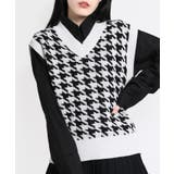 【WC】千鳥柄ニットベスト | WEGO【WOMEN】 | 詳細画像9