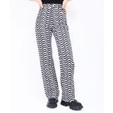 ブラック | 【WC】ウェーブデザインパンツ 韓国 韓国ファッション | WEGO【WOMEN】