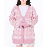 ピンク | 【WC】アーガイルビックカーデ | WEGO【WOMEN】