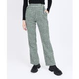 グリーン | 【WC】千鳥柄パンツ | WEGO【WOMEN】