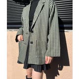グリーン | 【WC】ブラックギンガムジャケット 韓国 韓国ファッション セットアップ | WEGO【WOMEN】