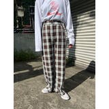 【秋 冬 先行予約】【WC】チェックワイドパンツ 韓国 韓国ファッション | WEGO【WOMEN】 | 詳細画像2