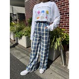 【秋 冬 先行予約】【WC】チェックワイドパンツ 韓国 韓国ファッション | WEGO【WOMEN】 | 詳細画像1