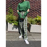 【秋 冬 先行予約】【WC】チェックワイドパンツ 韓国 韓国ファッション | WEGO【WOMEN】 | 詳細画像9