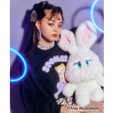 ブラック | 【WC】【foxy illustrations WC】プリントスウェット | WEGO【WOMEN】