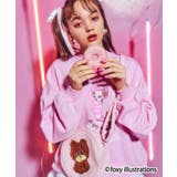 Lピンク | 【WC】【foxy illustrations WC】プリントスウェット | WEGO【WOMEN】
