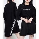 ブラック | 【WC】デザインビッグロゴTシャツ | WEGO【WOMEN】