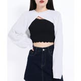 ホワイト | 【WC】フロントカットデザインニット | WEGO【WOMEN】