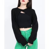 ブラック | 【WC】フロントカットデザインニット | WEGO【WOMEN】