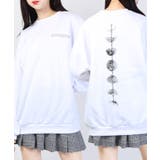ホワイト | 【WC】ムーンプリントビッグスウェット | WEGO【WOMEN】