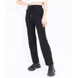 ブラック | 【WC】リブイージーパンツ | WEGO【WOMEN】
