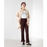 ケーブルフレアパンツ WE19AU09-L4782 | WEGO【WOMEN】 | 詳細画像1 
