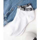 ホワイト | FACTロゴショートソックス WE19AU09-LG3299 | WEGO【WOMEN】