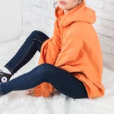 オレンジ | 【WEB限定】裏起毛カラービッグプルパーカ韓国 韓国ファッション | WEGO【WOMEN】