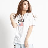 ホワイト | USAロゴTシャツ WE19SM03-M017 | WEGO【WOMEN】