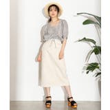 エクリュカラーナロースカート WE19SM05-L047 | WEGO【WOMEN】 | 詳細画像1