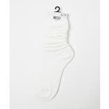ホワイト | 細リブクシュクシュソックス WE19SM05-LG0015 | WEGO【WOMEN】