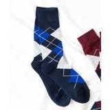 ネイビー | アーガイルレギュラーソックス WE19WN10-MG5349 | WEGO【MEN】