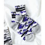 パープル | カモラインレギュラーソックス WE19WN10-MG5352 | WEGO【MEN】