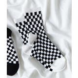 ホワイト | チェッカーフラッグハイソックス WE19WN10-MG5353 | WEGO【MEN】