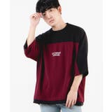 ワイン | ドルマン切替5分袖プルオーバー WE20AU06-M3416 | WEGO【MEN】