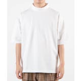 ホワイト | ポンチモックネック半袖プルオーバー WE20AU06-M3417 | WEGO【MEN】