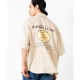 ベージュ | レトロロゴ5分袖BIGシャツ WE20AU07-M5004 | WEGO【MEN】