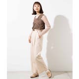 リネンブレンドタックストレートパンツ WE20SM03-L1206 | WEGO【WOMEN】 | 詳細画像4
