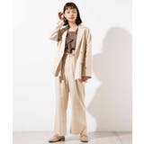 リネンブレンドタックストレートパンツ WE20SM03-L1206 | WEGO【WOMEN】 | 詳細画像3
