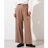 Lブラウン | リネンブレンドタックストレートパンツ WE20SM03-L1206 | WEGO【WOMEN】