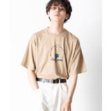ベージュ | フロッキーMIXプリントTシャツ WE20SM04-M2854 | WEGO【MEN】
