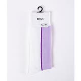 カラーブロックレギュラーソックス WE20SM04-MG1189 | WEGO【MEN】 | 詳細画像1