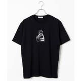 ブラック | バックガールプリントTシャツ WE20SM06-L4222 | WEGO【WOMEN】