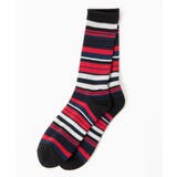 ブラック | マルチボーダーレギュラーソックス WE20SP03-MG9510 | WEGO【MEN】