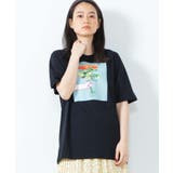 ブラック | バラフォトTシャツ WE20SS02-M1063 | WEGO【WOMEN】