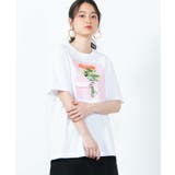 ホワイト | バラフォトTシャツ WE20SS02-M1063 | WEGO【WOMEN】