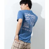 ブルー | レトロサーフティストTシャツ WE20SS07-M5002 | WEGO【MEN】